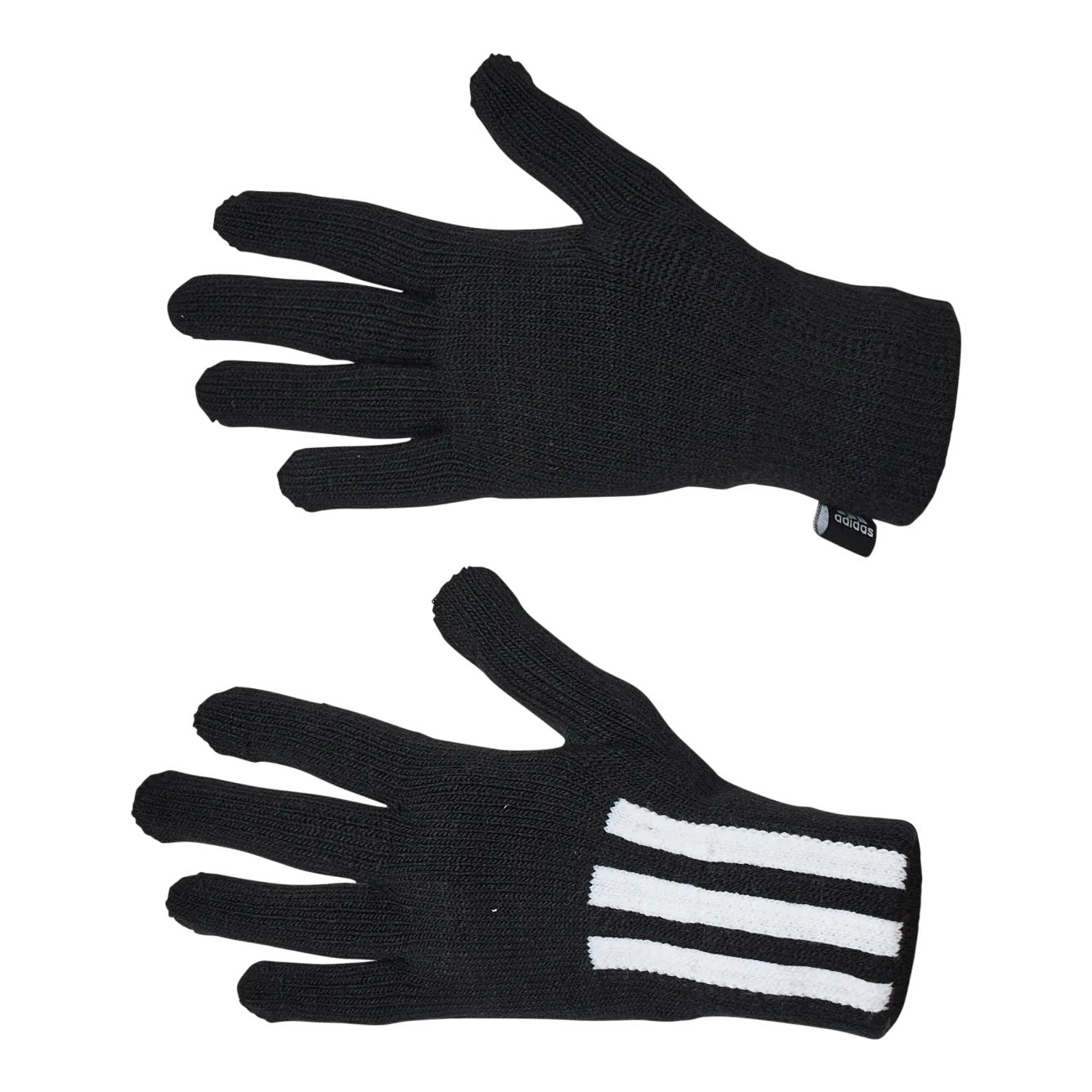 Adidas 3Stripes Gloves Conductive Black / White / White