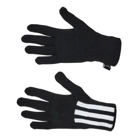 Adidas 3Stripes Gloves Conductive Black / White / White