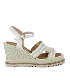 ALPARGATAS DE CUTE CON CUÑA CASTELLER 872 BEIGE