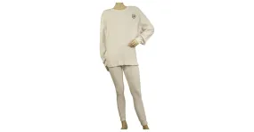 American Vintage Top de algodón blanco Pantalón Sport Lounge Set talla S 