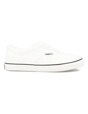 ANDY Z - Zapatillas Casual Baja Blanca Cordones