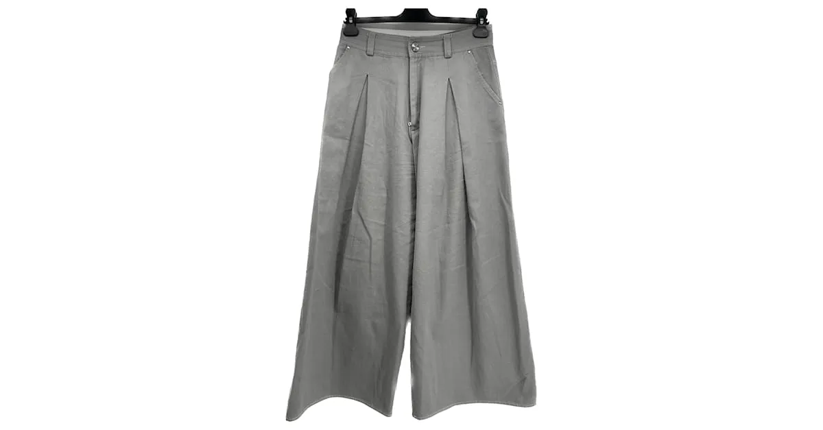 Autre Marque Pantalón NYNNE T.fr 34 Algodón Gris 