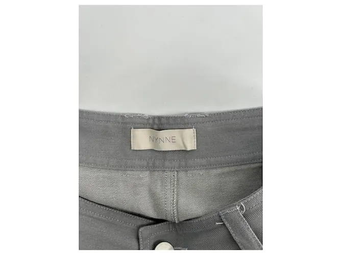 Autre Marque Pantalón NYNNE T.fr 34 Algodón Gris 