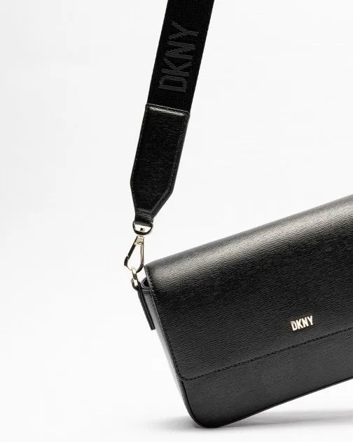 Bandolera Dkny Bryant Park MD Flap Negro