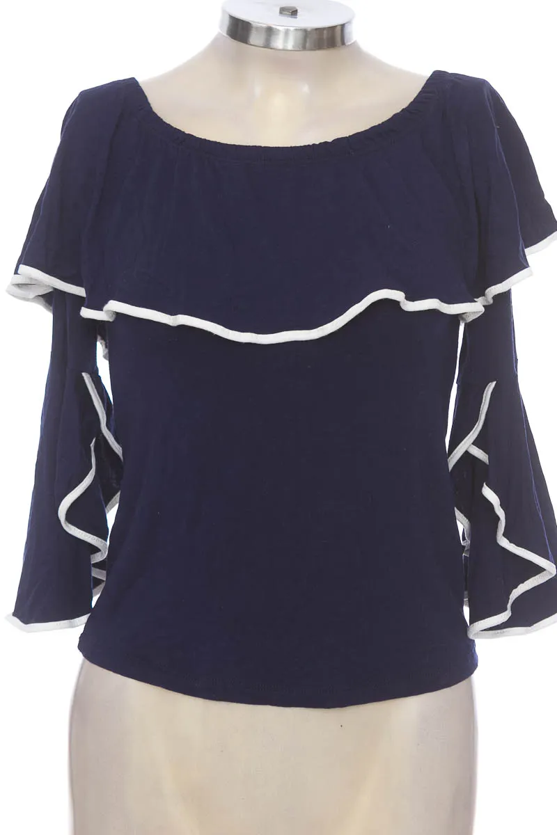 BLUSA COLOR AZUL  MARTINA