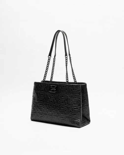 Bolso de hombro Dkny Delanie Negro