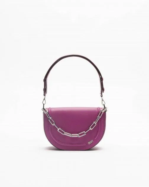 Bolso de hombro Dkny Orion Morado