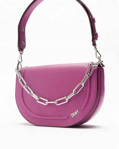 Bolso de hombro Dkny Orion Morado