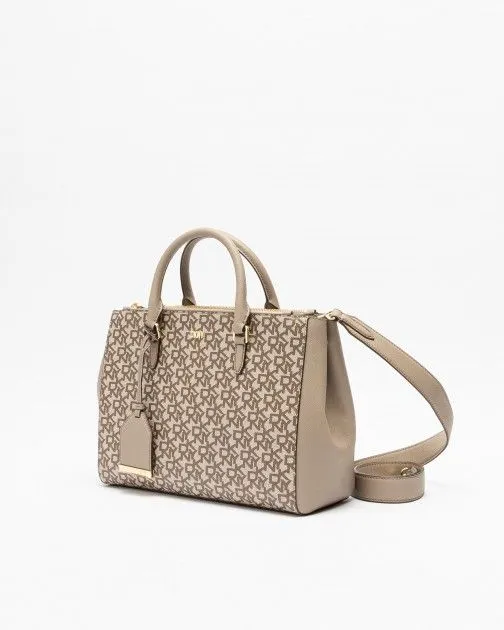 Bolso de mano Dkny Belle Stachel Beige