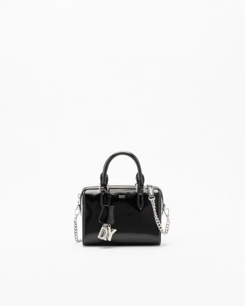 Bolso de mano Dkny Paige SM Duffle Negro