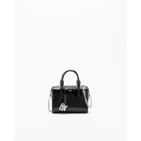 Bolso de mano Dkny Paige SM Duffle Negro