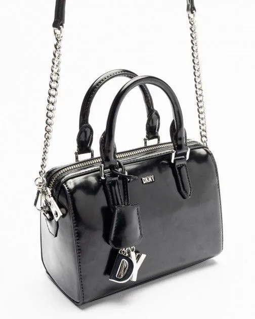 Bolso de mano Dkny Paige SM Duffle Negro