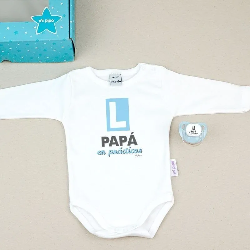 Cajita regalo bebé Papá en Prácticas