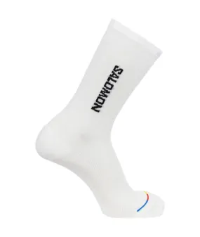 Calcetines de Fitness Salomon 365 Crew Blanco