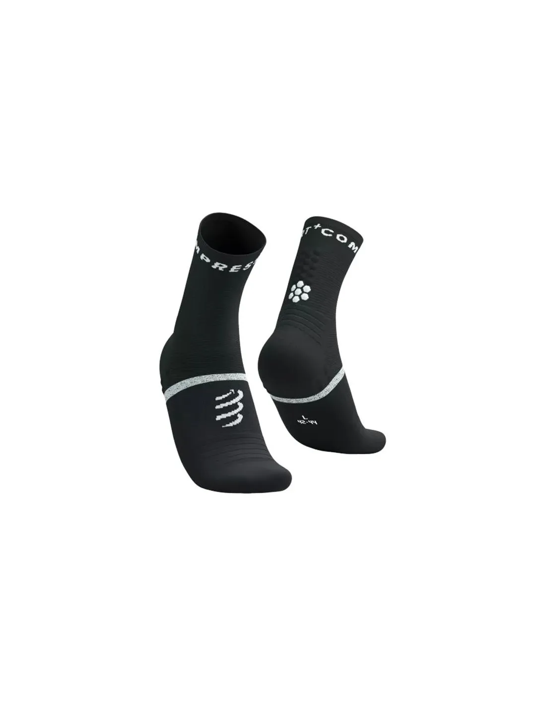 Calcetines de Running Compressport Pro Marathon V2.0 Negro/Blanco