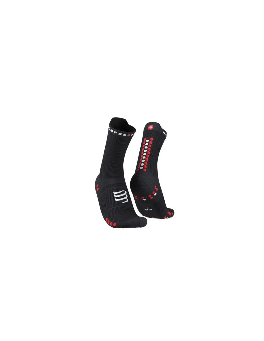 Calcetines de Running Compressport Pro Racing v4.0 Run High Black