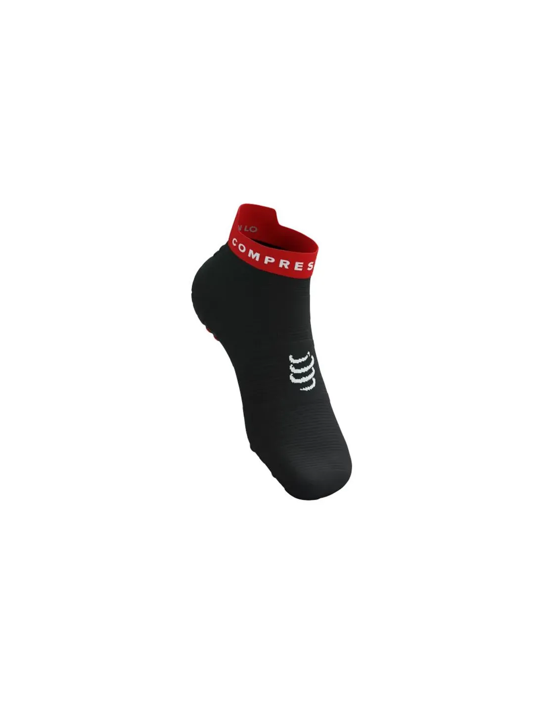 Calcetines de Running Compressport Pro Racing v4.0 Run Low Negro/Rojo