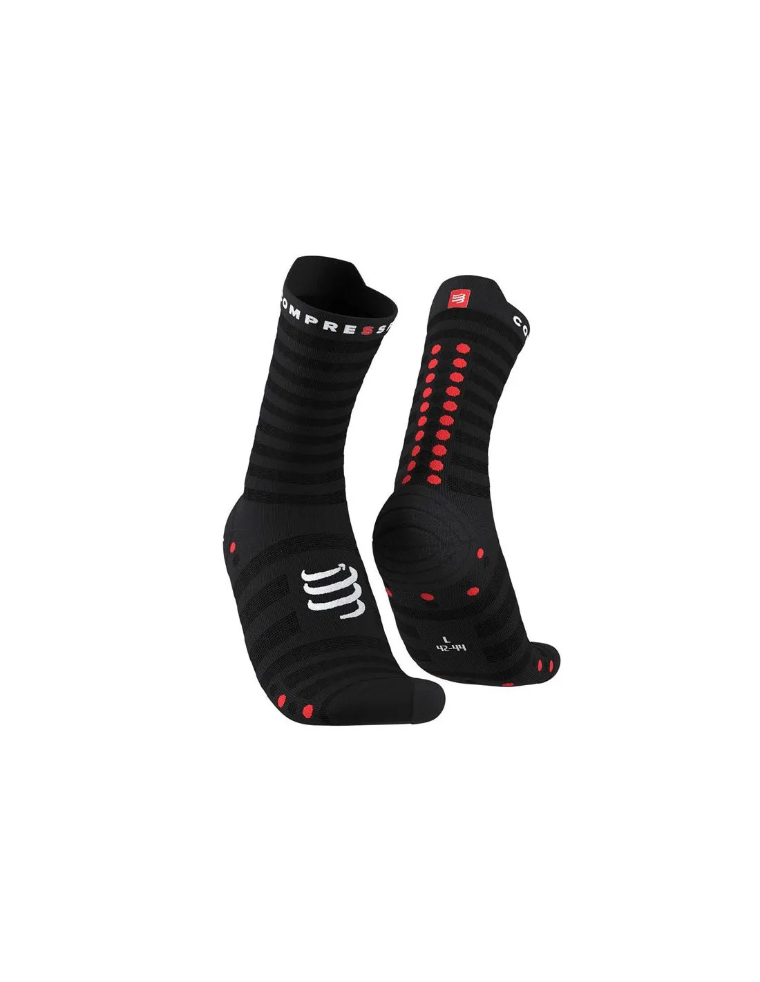 Calcetines de Running Compressport Pro Racing v4.0 Ultralight Run High Black