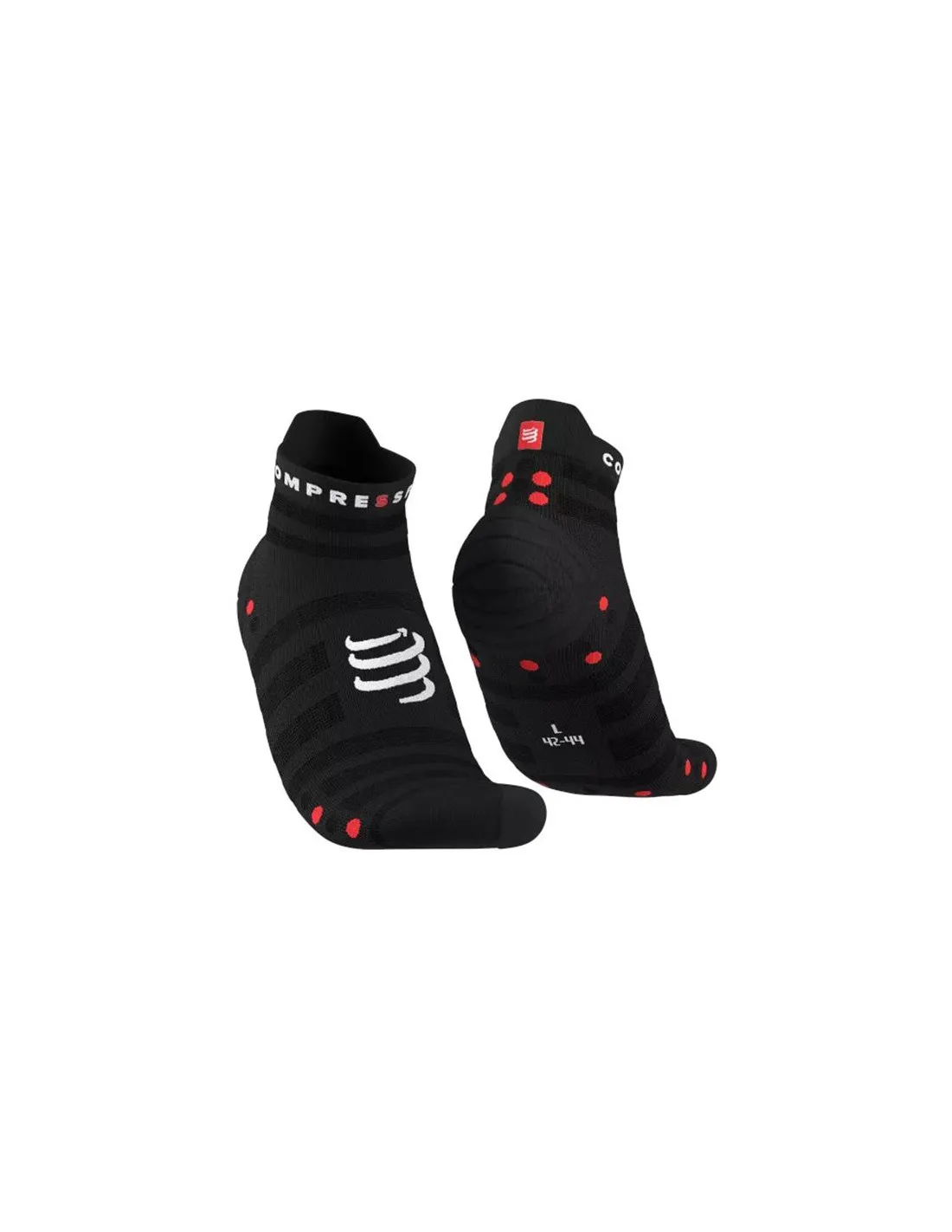 Calcetines de Running Compressport Pro Racing v4.0 Ultralight Run Low Negro