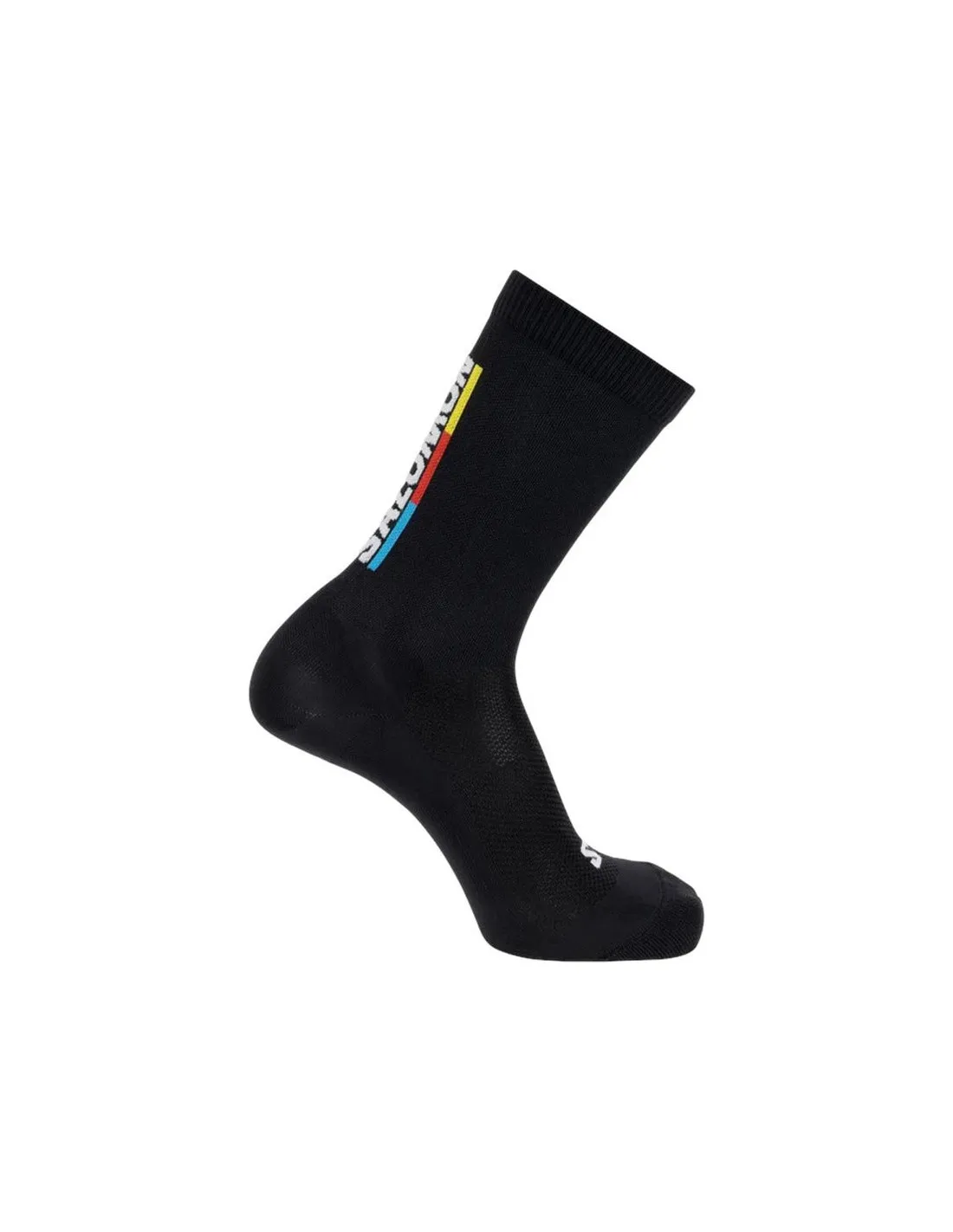 Calcetines de Running Salomon Pulse Race Flag Crew Negro