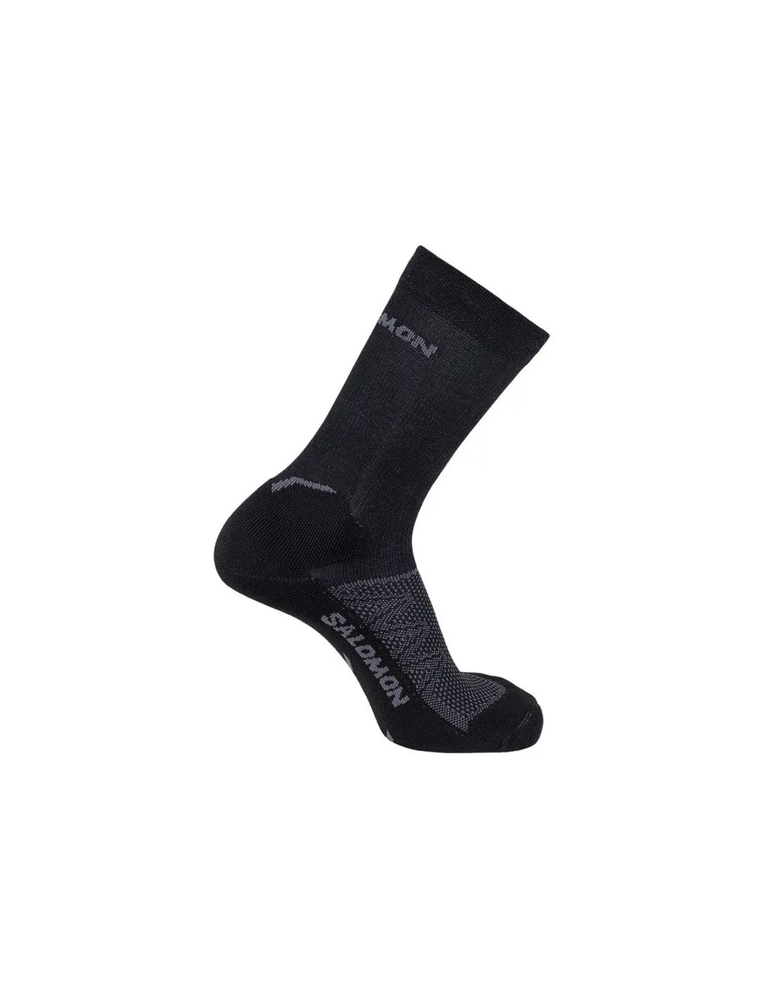 Calcetines de Trail Salomon Speedcross Crew Black White