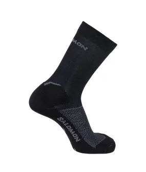 Calcetines de Trail Salomon Speedcross Crew Black White