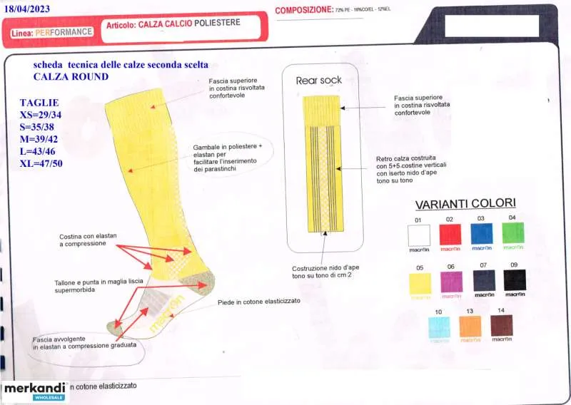 CALCETINES DEPORTIVOS MACRON DE STOCK GRANDE