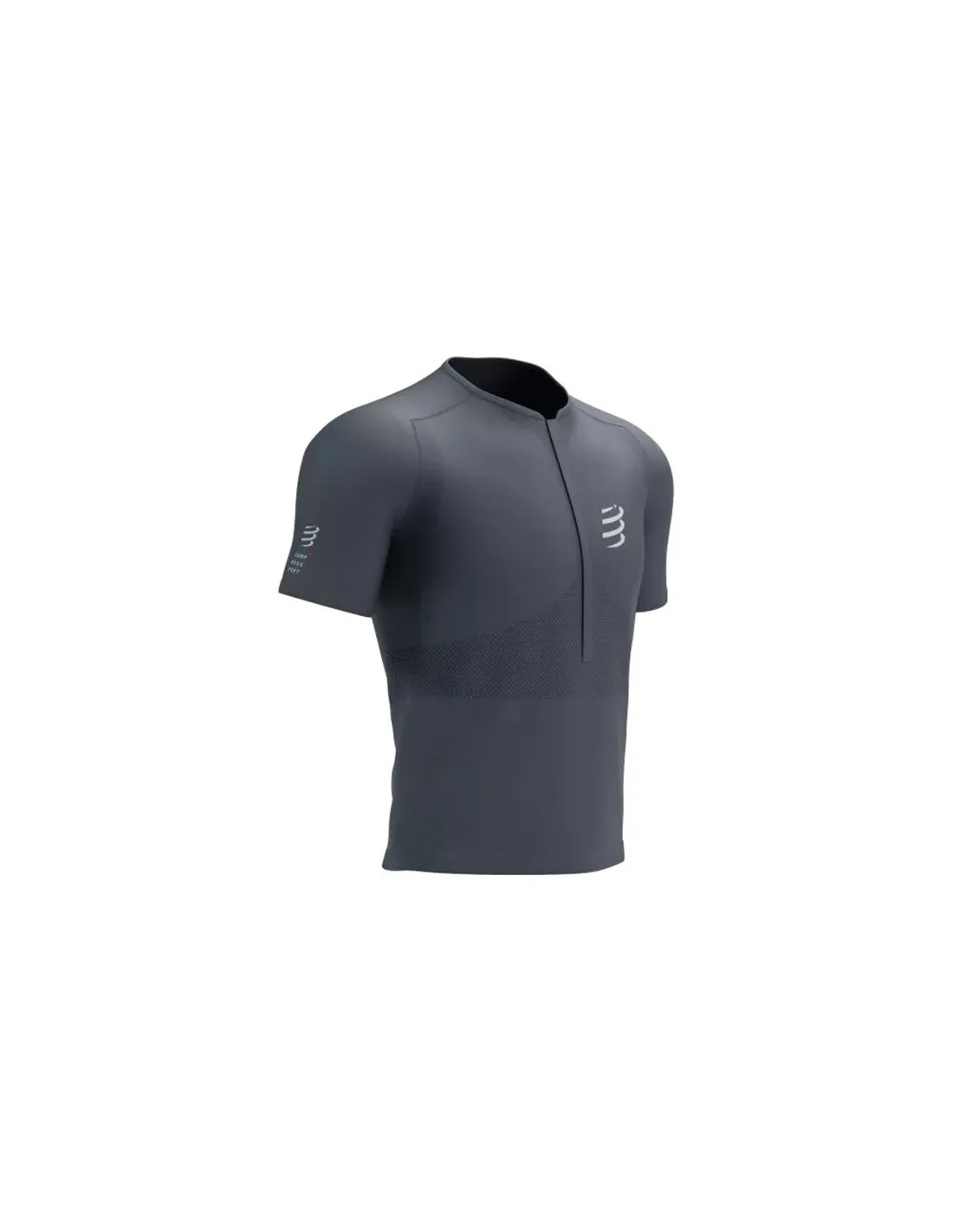 Camiseta Compressport Trail Half-Zip Fitted SS Unisex