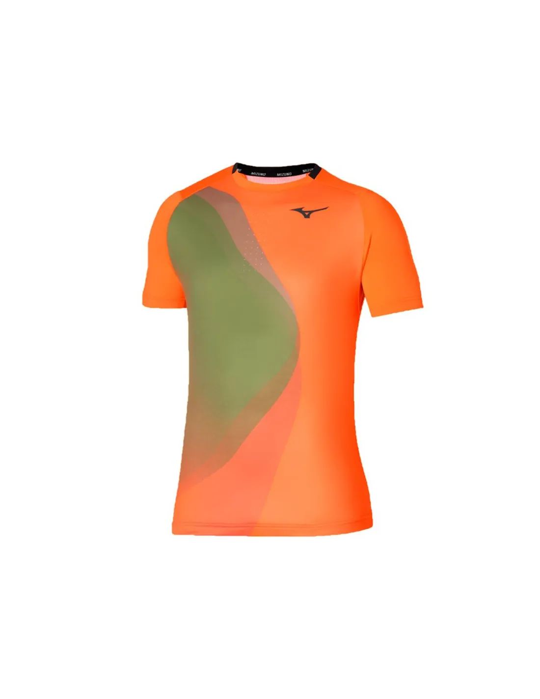 Camiseta de Pádel Mizuno Release Shadow Graphic Naranja Hombre