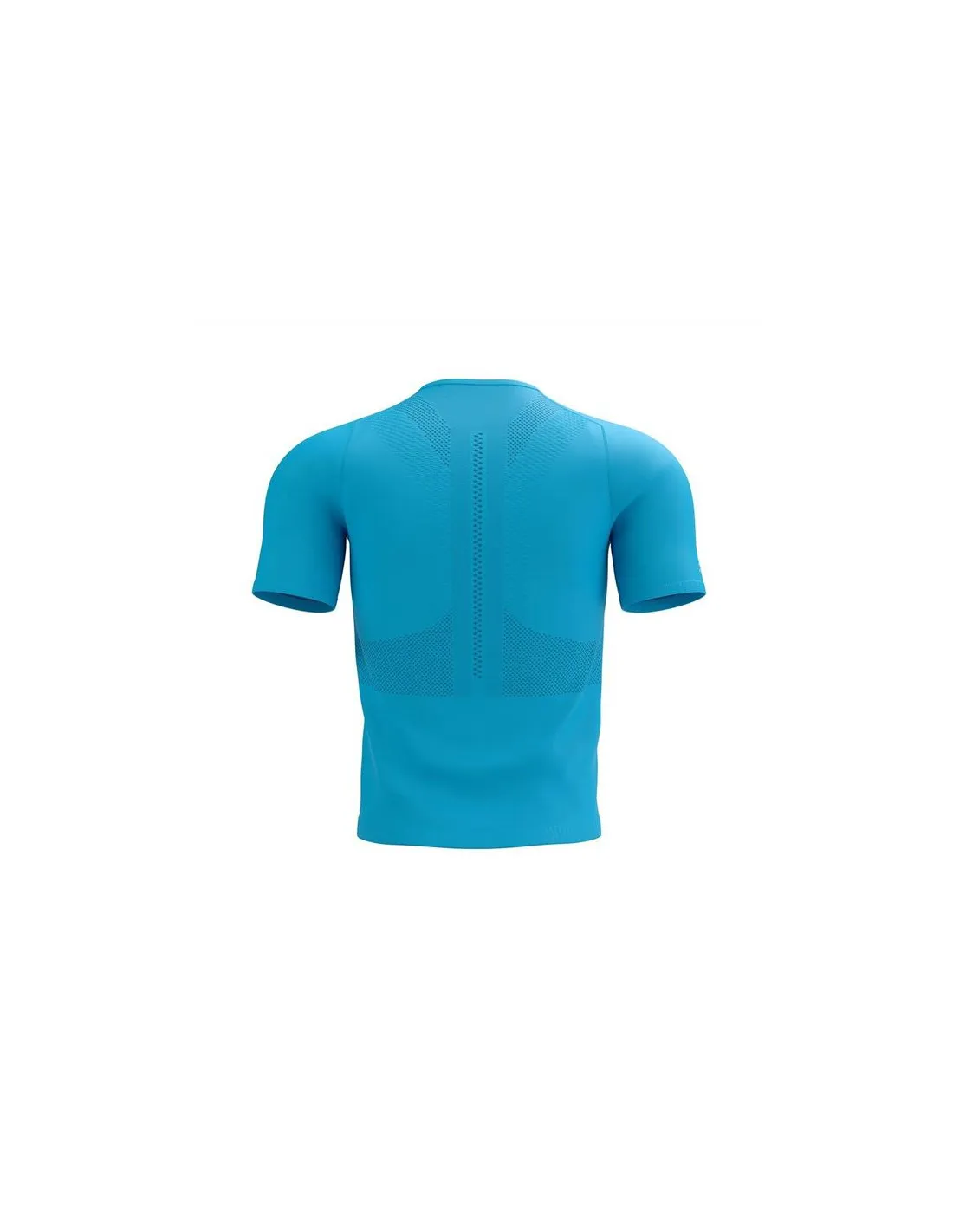 Camiseta de Running Compressport Trail Half-Zip Fitted SS Top Hawaiian Ocean