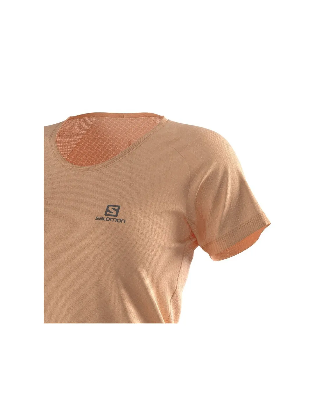 Camiseta de running Salomon Cross Rebel Mujer Salmon