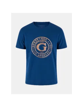 Camiseta Guess Hombre Azul | eCOOL