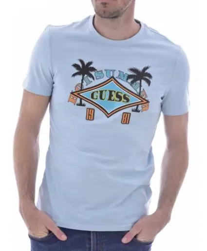 CAMISETA HOMBRE GUESS 5339 CELESTE