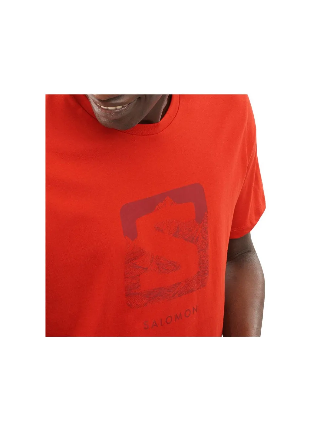 Camiseta Salomon Outlife Logo Tee Hombre OR