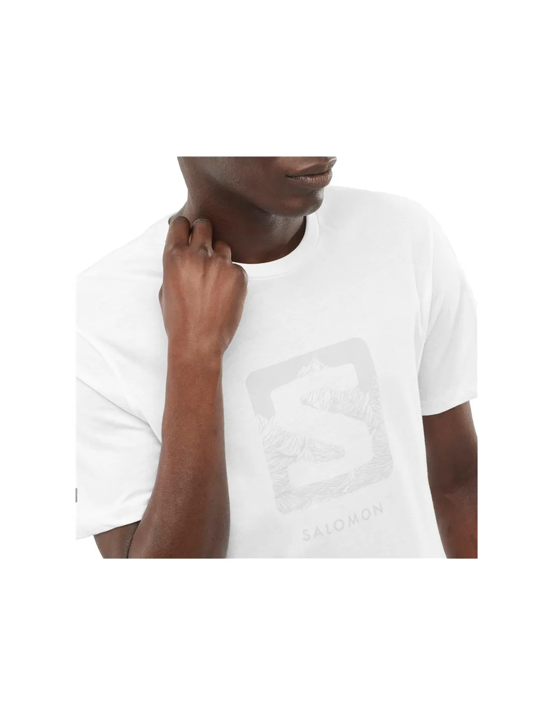 Camiseta Salomon Outlife Logo Tee Hombre WH