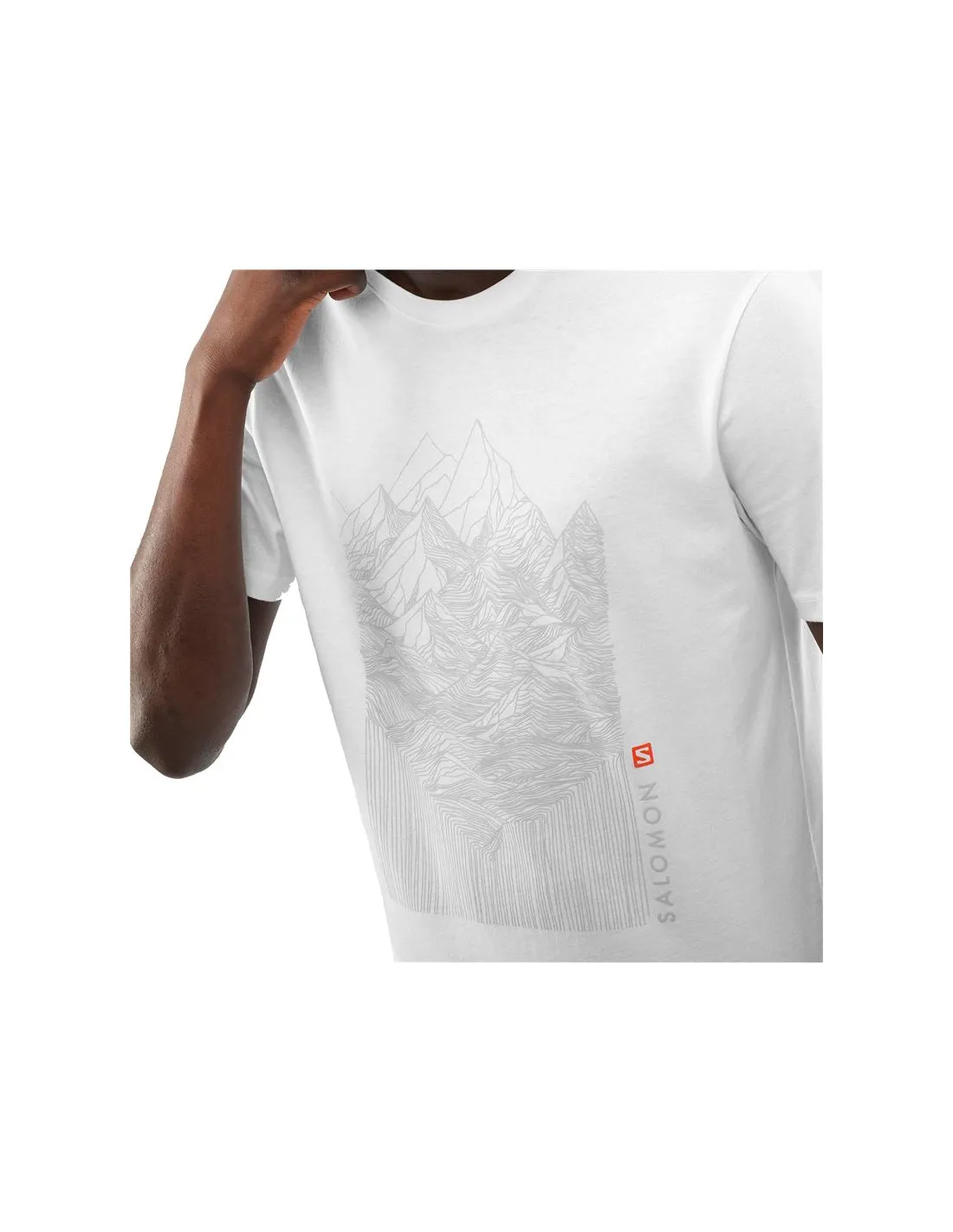 Camiseta Salomon Outlife Mountain Hombre WH