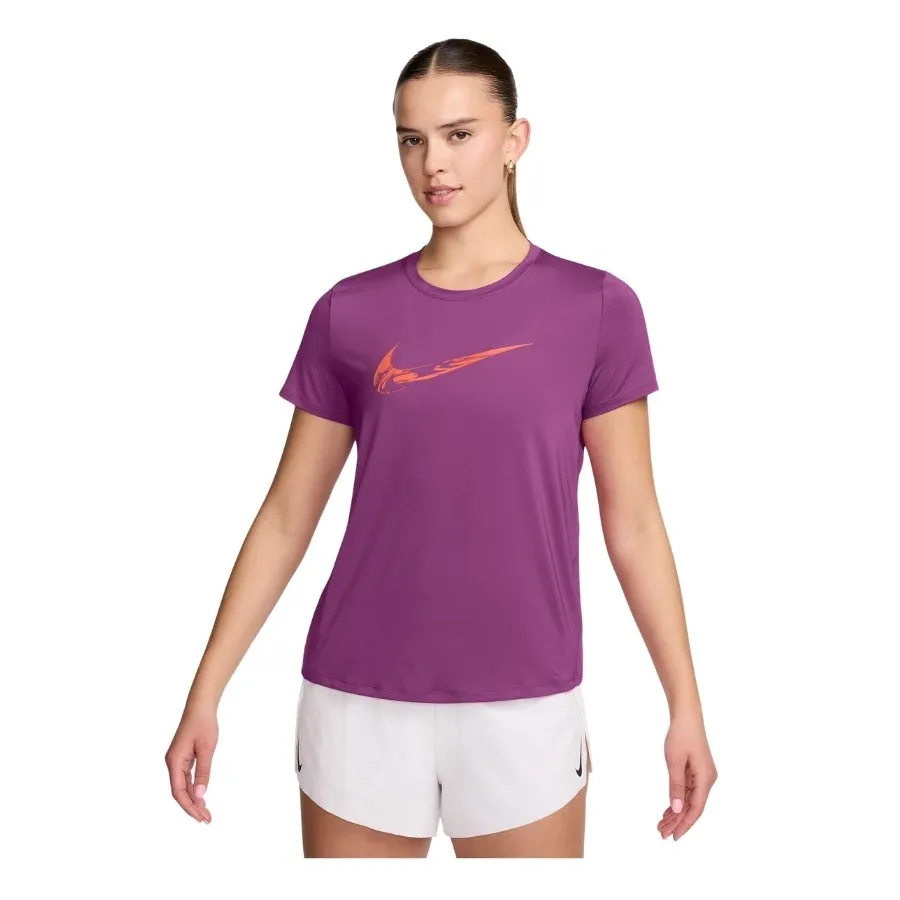  Camisetas manga corta Nike W Nk One Swoosh Hbr Df Ss Top