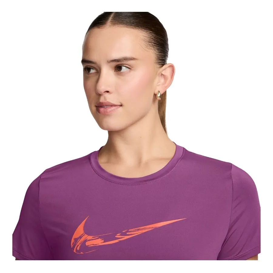  Camisetas manga corta Nike W Nk One Swoosh Hbr Df Ss Top