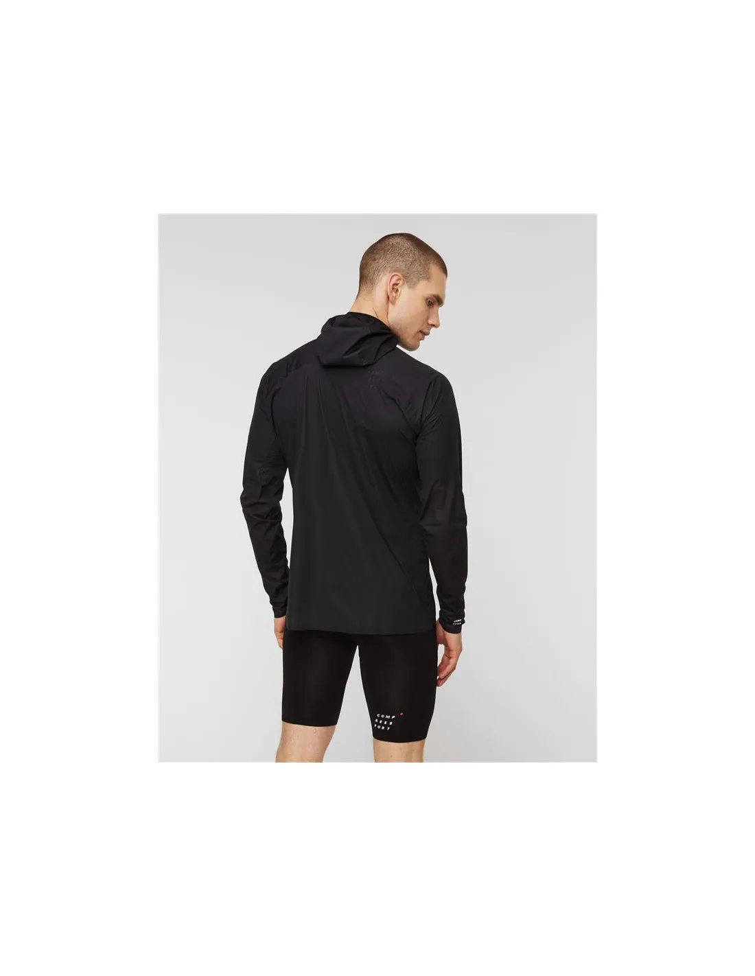 Chaqueta de Running Compressport Hurricane Waterproof 10/10 Black