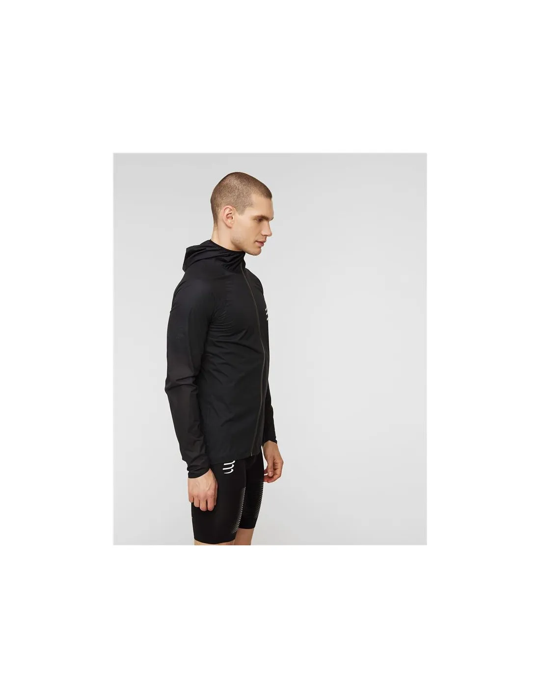 Chaqueta de Running Compressport Hurricane Waterproof 10/10 Black