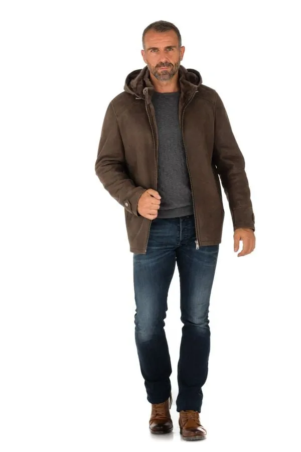 Chaqueta Hombre Levinsky Walt Nappa Lamb Brown