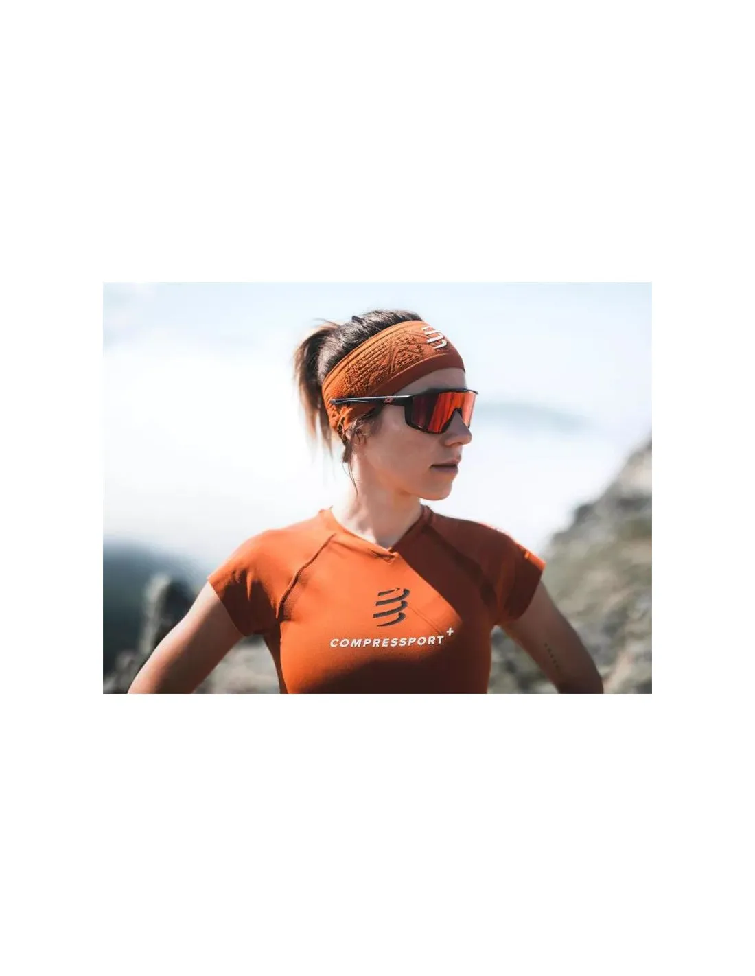 Cinta de Pelo de Running Compressport On/Off - Trail sule 2023 Rust