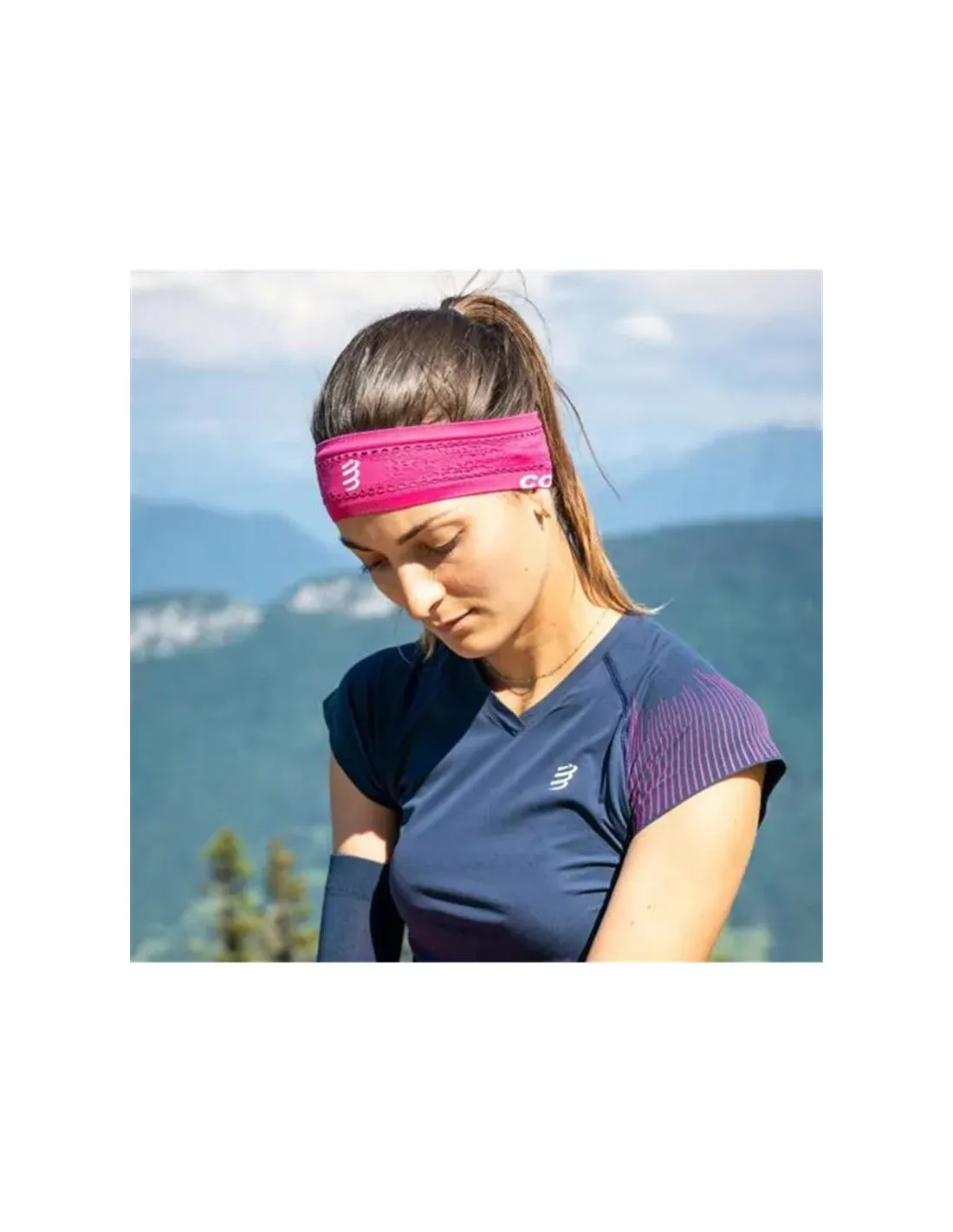 Cinta del pelo Compressport Thin Headband On/Off Unisex