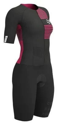 Compressport Compressport Aero Trisuit Mujer Negro/Rosa