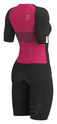 Compressport Compressport Aero Trisuit Mujer Negro/Rosa