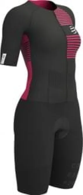 Compressport Compressport Aero Trisuit Mujer Negro/Rosa