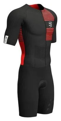 Compressport Tritraje Aero SS negro rojo