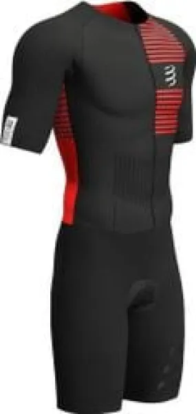 Compressport Tritraje Aero SS negro rojo