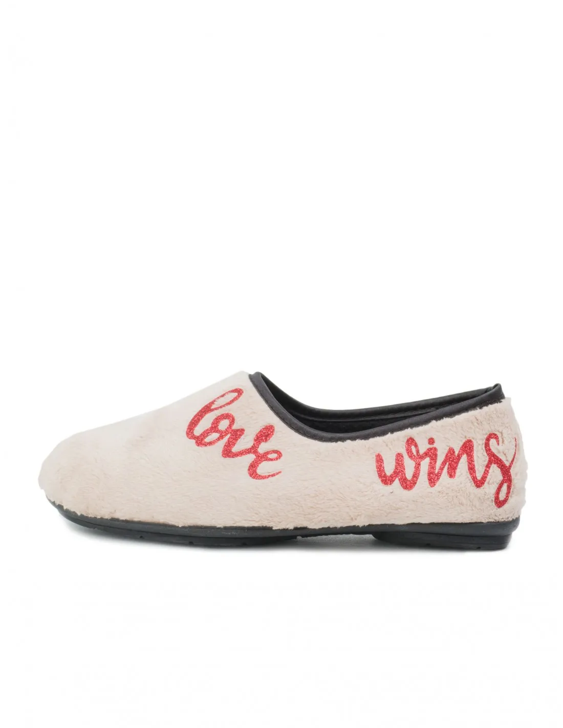 COSTA Zapatillas Casa Cerradas Beige Love Wins