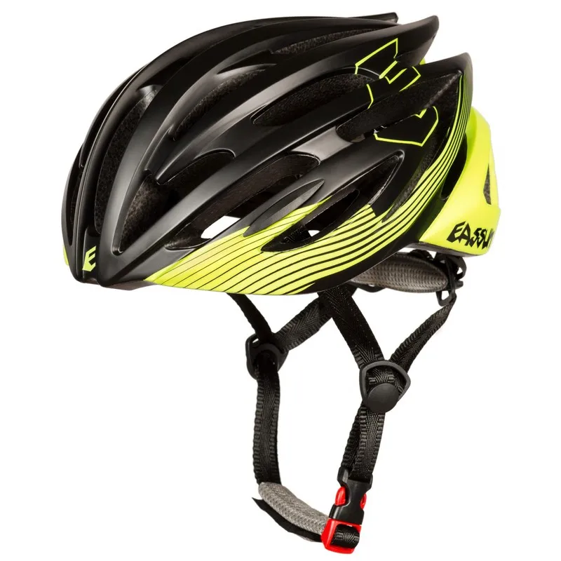 Eassun casco de ciclismo MARMOLADA Negro Amarillo Fluor. 2 TALLAS